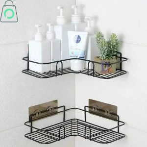 Stainless Steel Bathroom Corner Shelf Wall Mounted Rack
