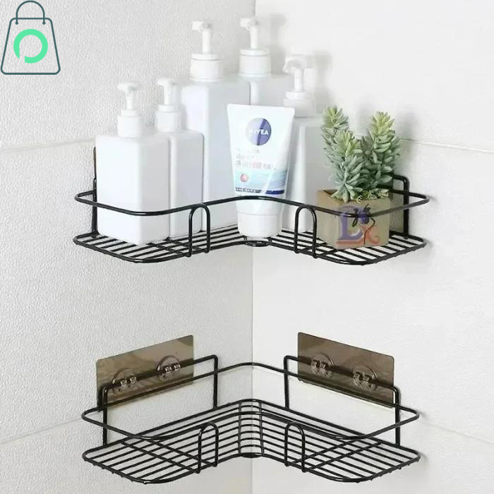 Stainless Steel Bathroom Corner Shelf Wall Mounted Rack