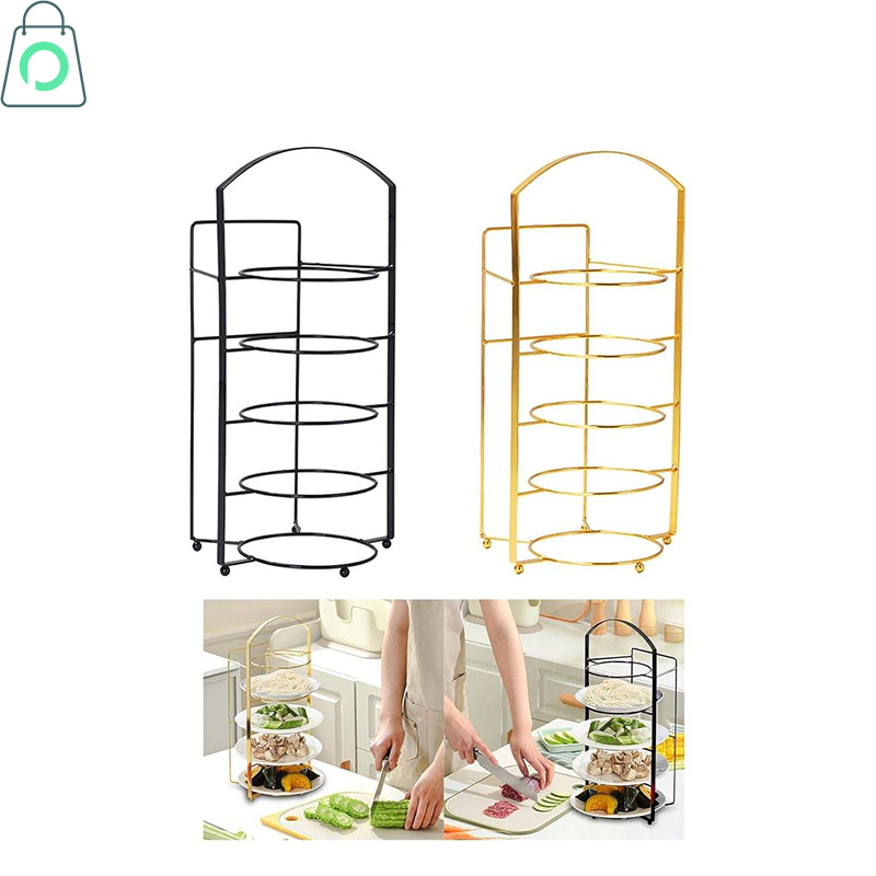 Wall Mounted Kitchen Storage Rack Multi Layer Spice Organizer