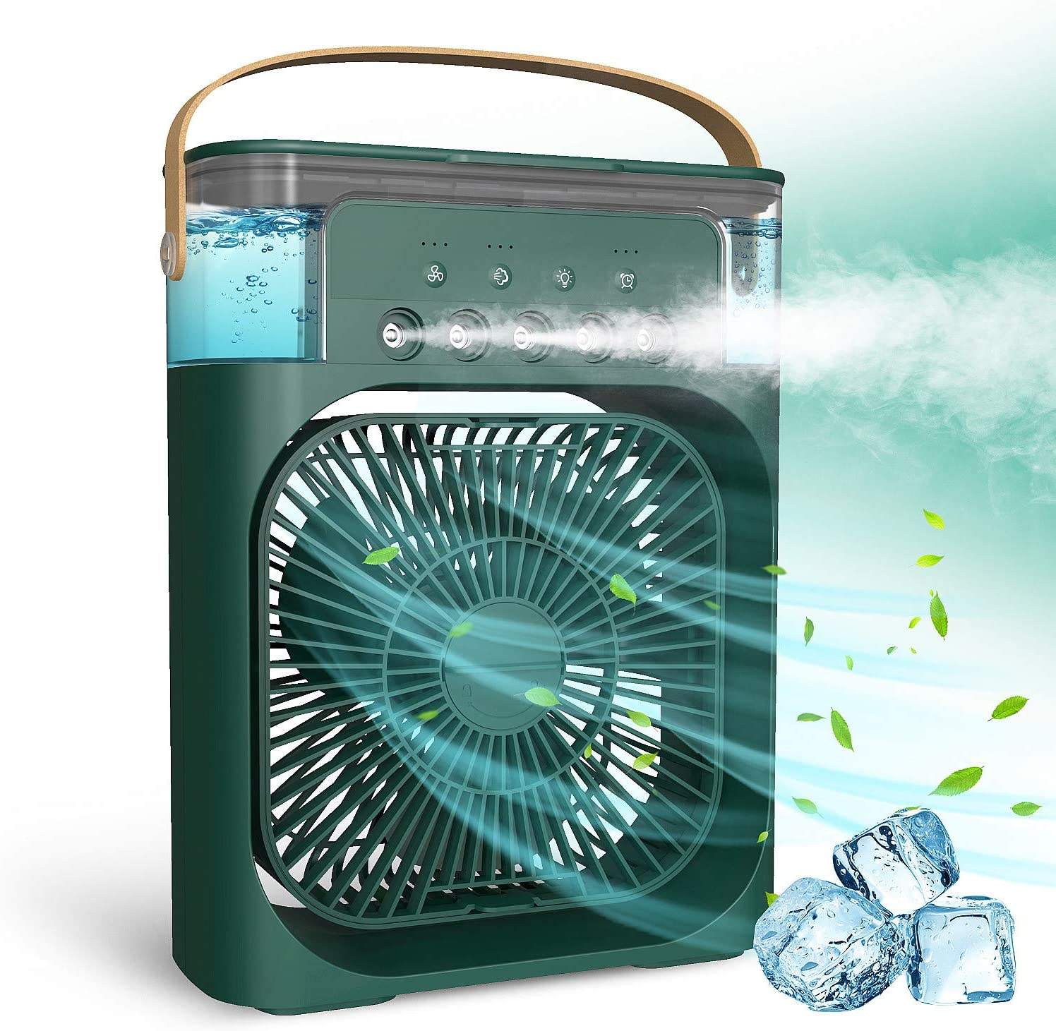 Mini Cooler Heating Humidifier Fan Air Water Cooler Ice Fan Portable Indoor