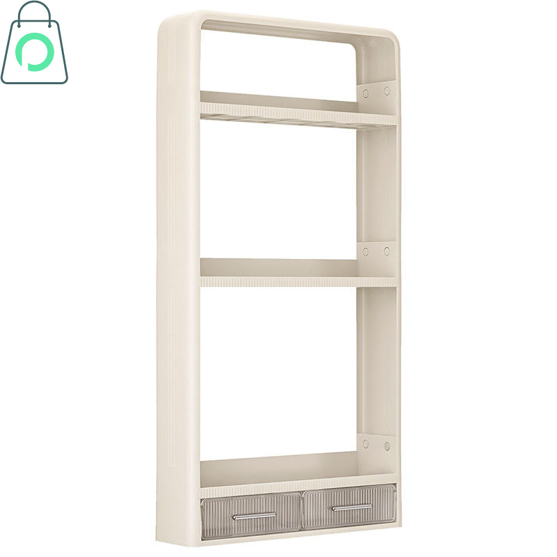 Wall Mounted Kitchen Storage Rack – Multi-Layer Spice & Oil Organizer Shelf