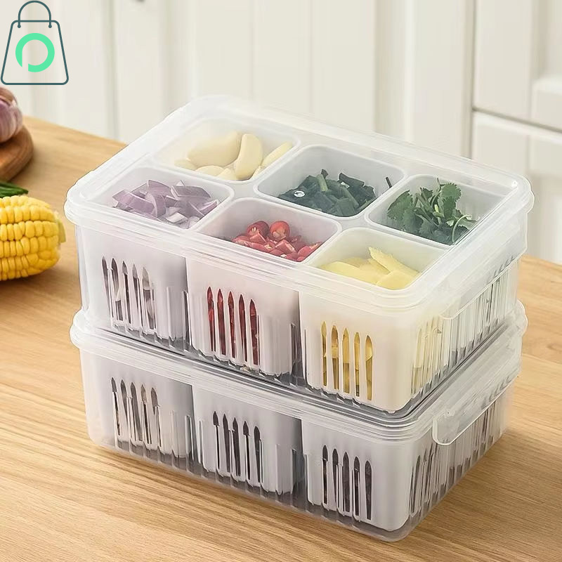 Premium Fridge Storage Box for Vegetable and Fruit Organizer