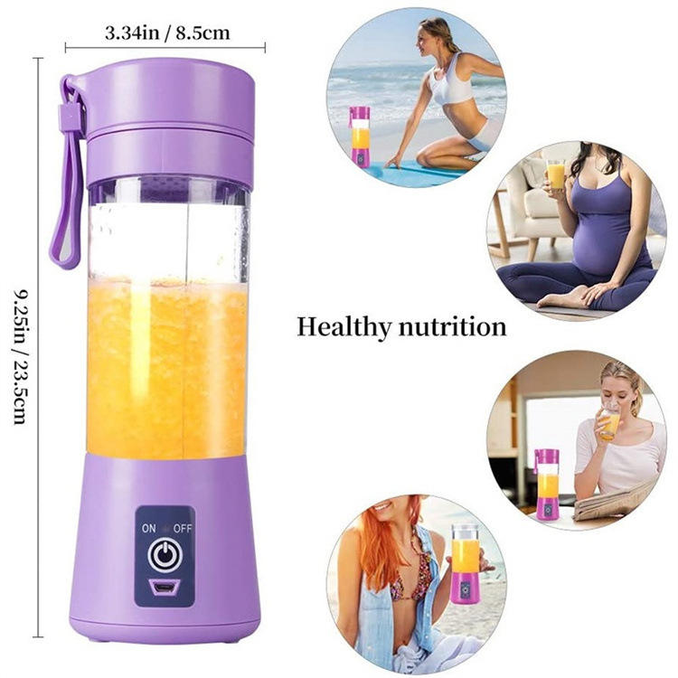 FINE OCEAN 6-Blade USB Rechargeable Portable Blender Cup – Mini Smoothie & Juice Maker - Image 4