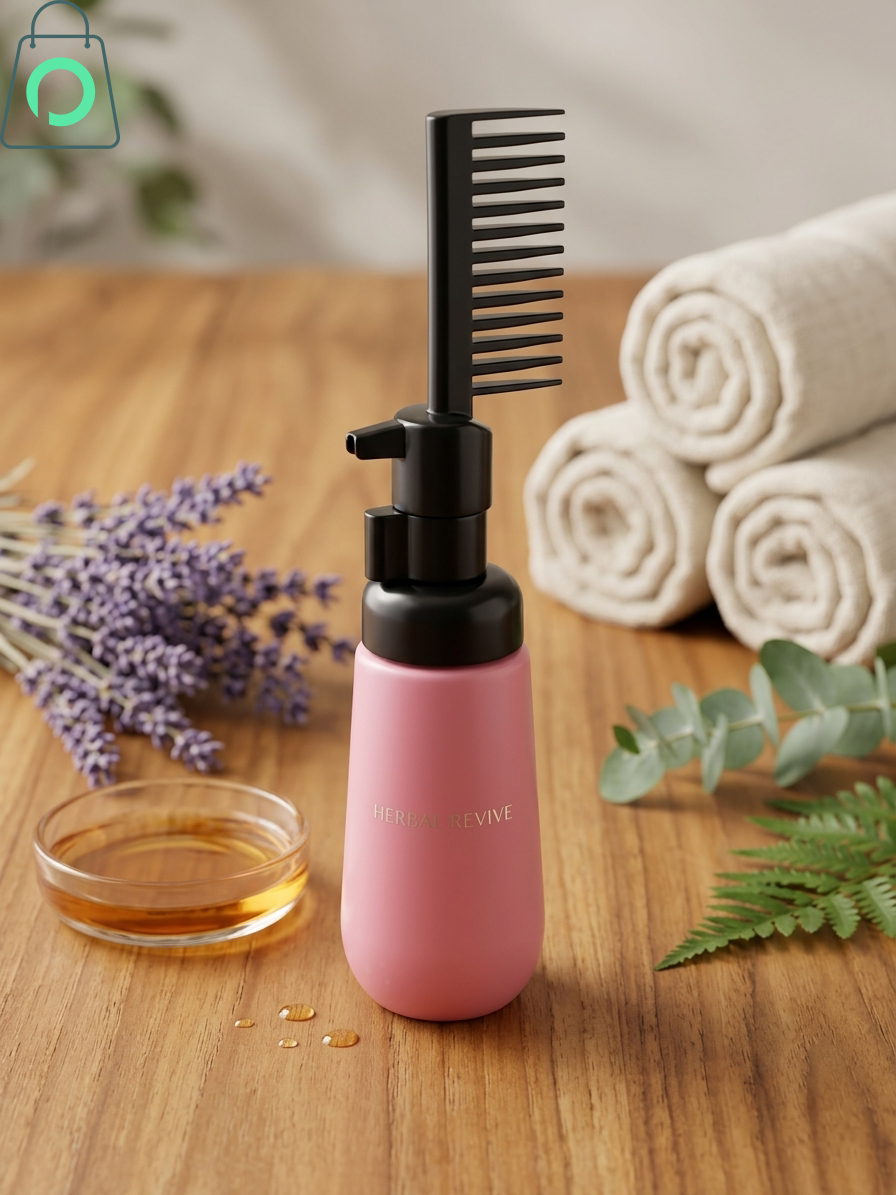Smart Hair Oil Applicator Bottle – Scalp Massage Comb