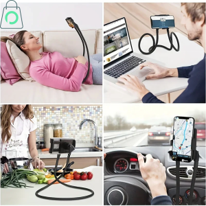 Universal Lazy Neck Phone Holder Adjustable Mobile Stand